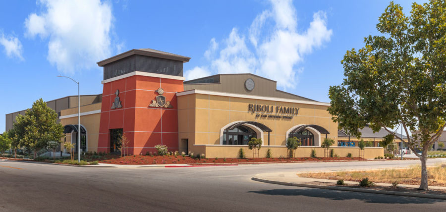 Entry view of Riboli Family Winemaking & Events Center